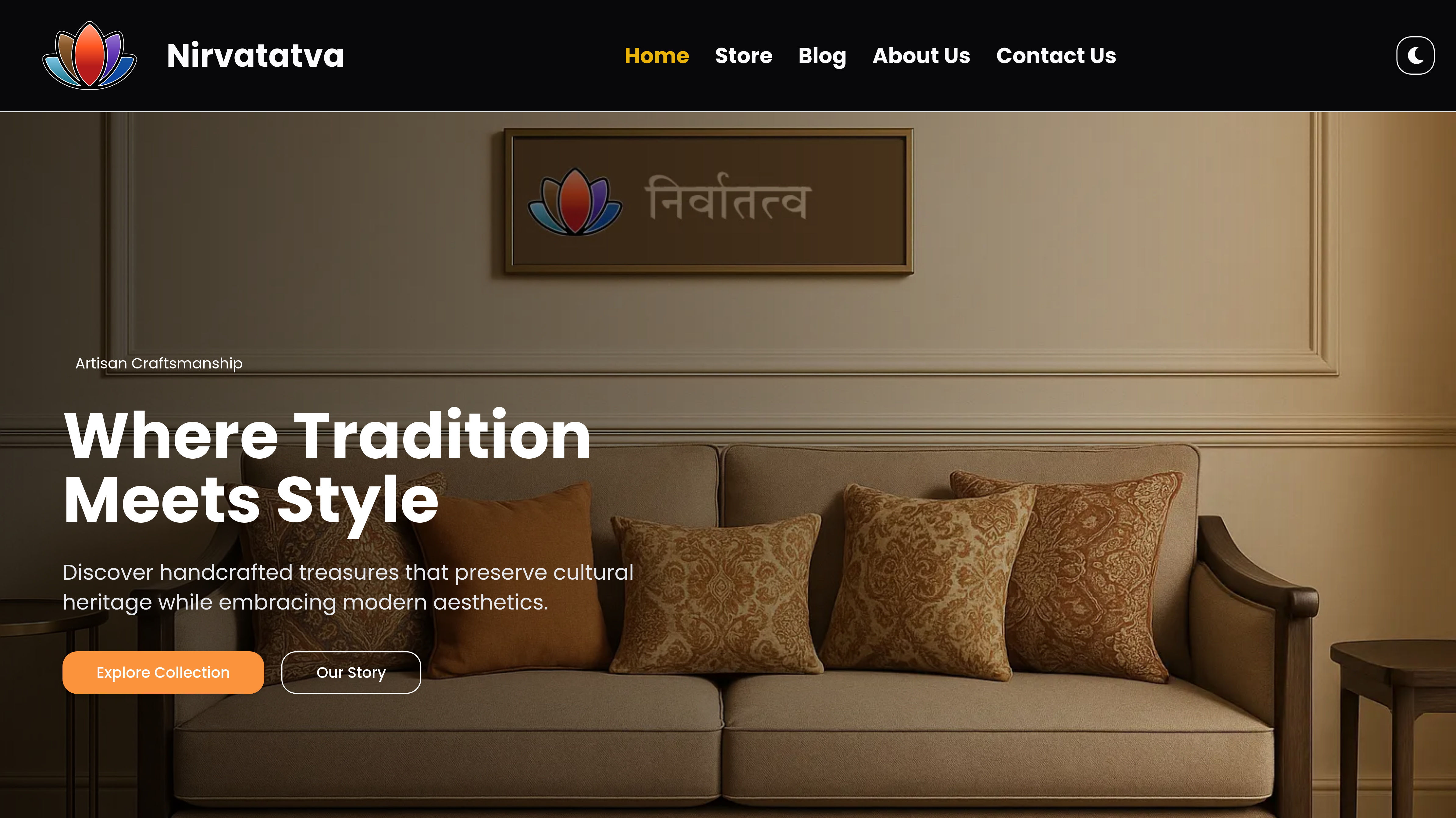 Before - Old Website Design
